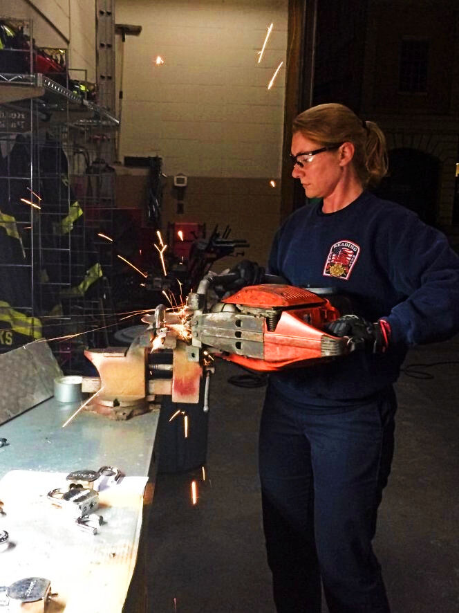 Rebecca Zentmyer - Reading's only female firefighter